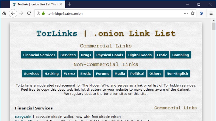 tor markets links
