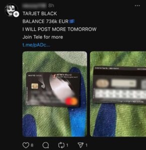 stolen credit card numbers dark web
