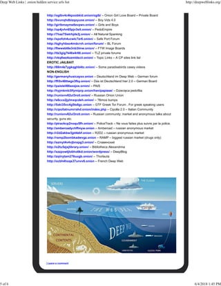 deep web links reddit